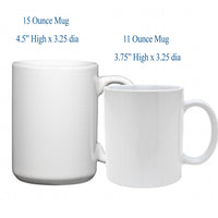 11 and 15 ounce mug approximate size comparrison
