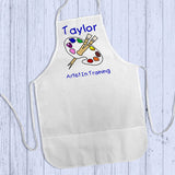 Apron - Artist in Training Kids Personalized Apron