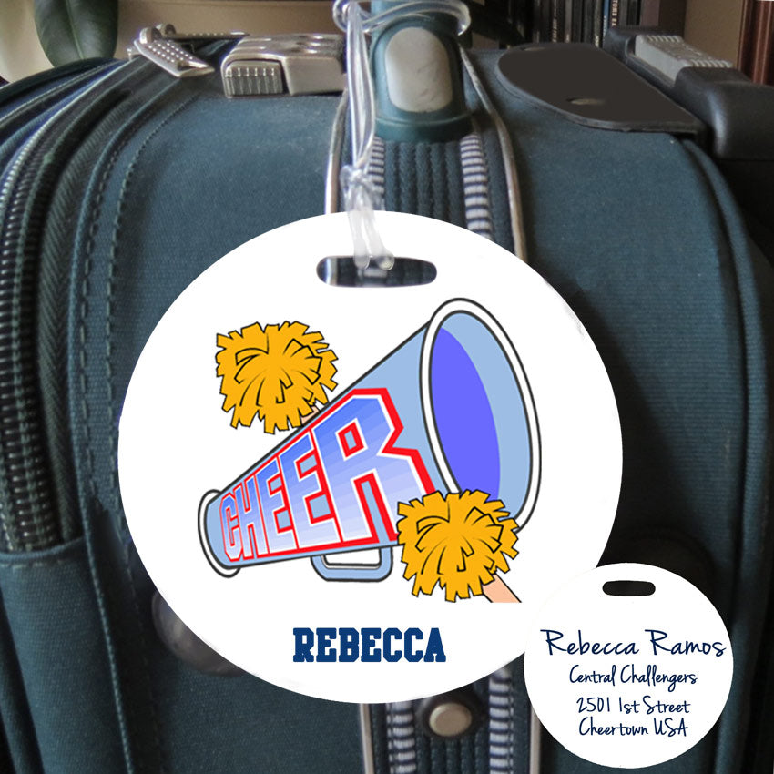 Soccer Logo Bag Tags. Sports Bag Tag. Personalized Luggage 
