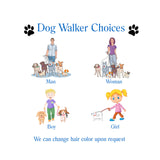 Choose which image you want on your personalized dog walker ID