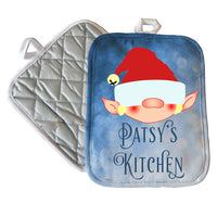 Personalized Elf Pot Holder with any name