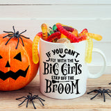 sarcastic halloween quote on a custom mug