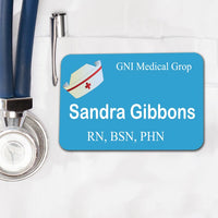 Nurse Name Badges Personalized Name Tags for Nurses, Doctors and other Healthcare Workers