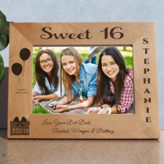 Sweet Sixteen Photo Frame for Wide Photos