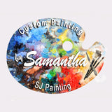 Art Palette Name Tags.  ID Badges for Artists and Art Communities