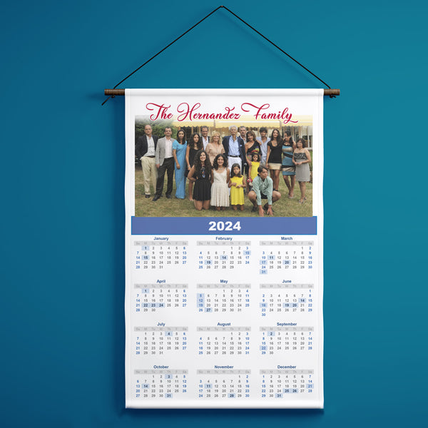 Photo Wall Calendar Personalized for 2024 , 2025, 2026
