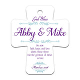 Christian Cross Sacrament Gifts | Personalized God Bless Wall Hanging Cross