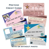 Child's fake credit card for play shopping