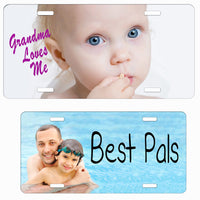 Personalized License Plate with your photo available in many sizes