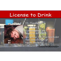 License to drink 21st birthday joke for guys
