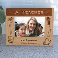 A Plus Teacher Picture Frame Personalized