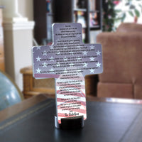 Army Spouse Prayer Personalized Desk Cross Keepsake