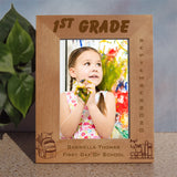 Personalized Wood Back to school Picture Frame