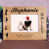 personalized ballet recital picture frame for wide photos