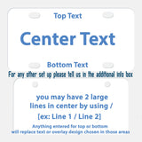 General Text Area Set Up for custom license plates
