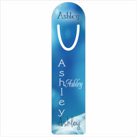 Bookmark Blue Haze Design Personalized With Your Name