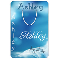 Bookmark Blue Haze Design Personalized With Your Name