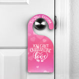 Can't Quarantine Love Couples Do Not Disturb Personalized Door Hangers