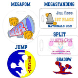 Bag Tag Design Choices - Most Popular Choice is Ball