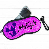 Cheerleader Sunglasses Zipper case with your name