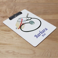 Custom Nurse Tools Clipboard with their Name and Credentials