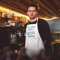 Any saying or funny text can be printed on a personalized apron