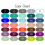 background and text color choice chart 