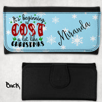 It's Beginning To Cost A Lot Like Christmas Funny Personalized Wallet with Snap Closure
