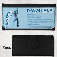Hip Hop Dance Mom Wallet Watercolor Dancer Design