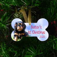 Dog Bone Christmas Ornament Personalized