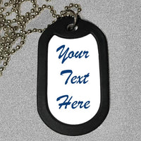 side 2 (text side) of dog tag
