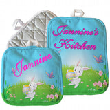 Easter Bunny Pot Holders Personalized With Your Name