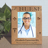 Personalized wood Nurses Graduation Picture Frames 