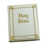 Personalized Family Bible White with gold accents and personalization