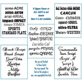 font choices