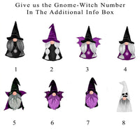 Choose your gnome witch or warlock design for the custom tote bag