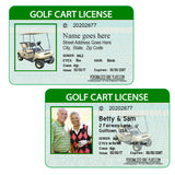 Golf Cart Joke Pretend Wallet ID Novelty Parody Gift