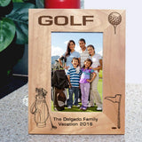 Golfer's Photo Frame for Tall Pictures