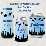 Graduation Can Koozies 3 styles to choose from with your name