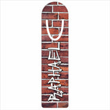 1.25" x 5" brick wall design bookmark with personalized name in graffiti style font