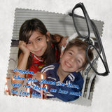eyeglass cleaning cloth personalized for grandparents