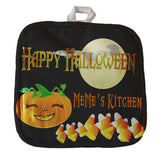 8" x 8" Happy Halloween Pot Holder with your personalized text