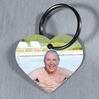 customize heart shaped dog tag with any photo