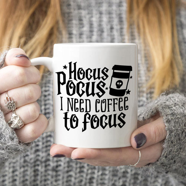 Hocus Pocus I need Coffee to Focus Personalized Mug