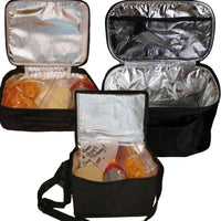 Inside view of all lunch bags to show insulation and depth