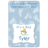 Personalize these its a boy bookmarks for parent's friends and family or as shower favors