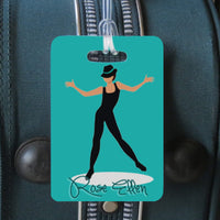 jazz dancer luggage tag size