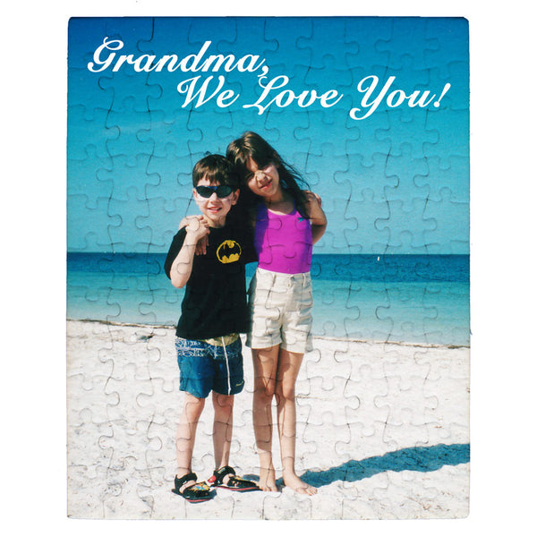 Grandparents Jigsaw Puzzle with Kids Photo