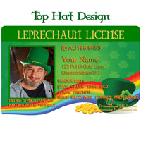 leprechaun top hat design fun saint patrick's joke license
