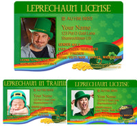 personalized joke leprechaun license